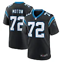 Zennovawear Taylor Moton Carolina Panthers Team Game Jersey - Black