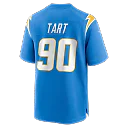 Zennovawear Teair Tart Los Angeles Chargers Team Game Jersey - Powder Blue