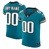 Zennovawear Jacksonville Jaguars Alternate Vapor FUSE. Elite Custom Jersey - Teal