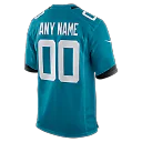 Zennovawear Jacksonville Jaguars Custom Game Jersey - Teal