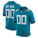 Zennovawear Jacksonville Jaguars Custom Game Jersey - Teal