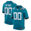Zennovawear Jacksonville Jaguars Custom Team Game Jersey - Teal