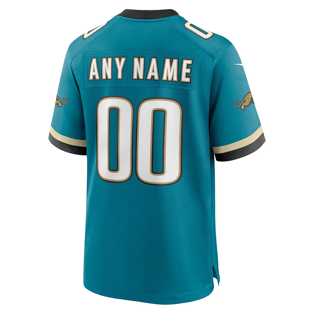 Zennovawear Jacksonville Jaguars Prowler Throwback Custom Game Jersey - Teal