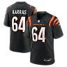 Zennovawear Ted Karras Cincinnati Bengals Game Player Jersey - Black