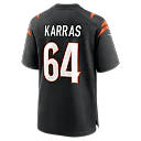 Zennovawear Ted Karras Cincinnati Bengals Game Player Jersey - Black