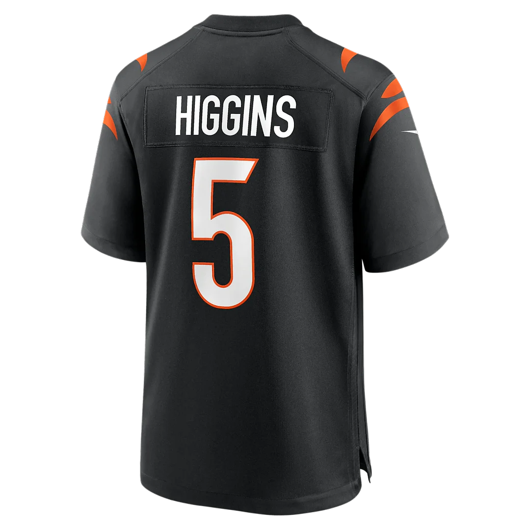 Zennovawear Tee Higgins Cincinnati Bengals Game Player Jersey - Black