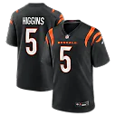 Zennovawear Tee Higgins Cincinnati Bengals Game Player Jersey - Black