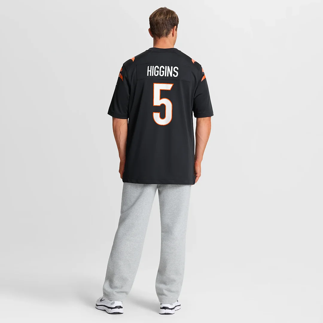 Zennovawear Tee Higgins Cincinnati Bengals Game Player Jersey - Black