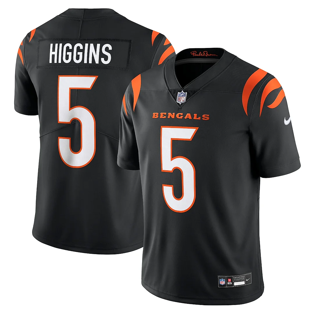 Zennovawear Tee Higgins Cincinnati Bengals Vapor Untouchable Limited Jersey - Black