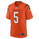 Zennovawear Tee Higgins Cincinnati Bengals Alternate Game Jersey - Orange