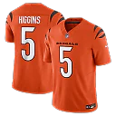 Zennovawear Tee Higgins Cincinnati Bengals Vapor FUSE. Limited Jersey - Orange