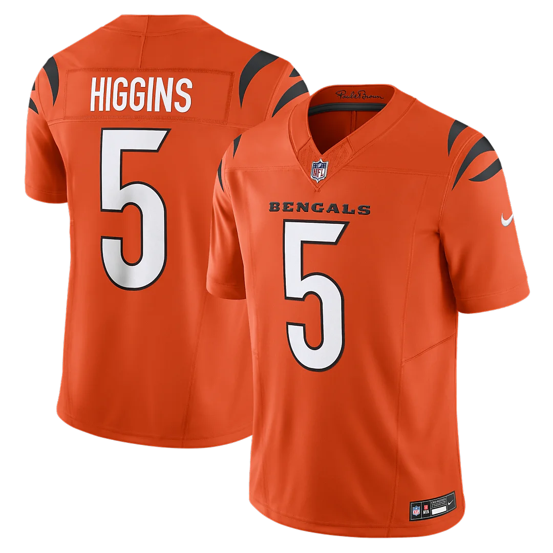 Zennovawear Tee Higgins Cincinnati Bengals Vapor FUSE. Limited Jersey - Orange