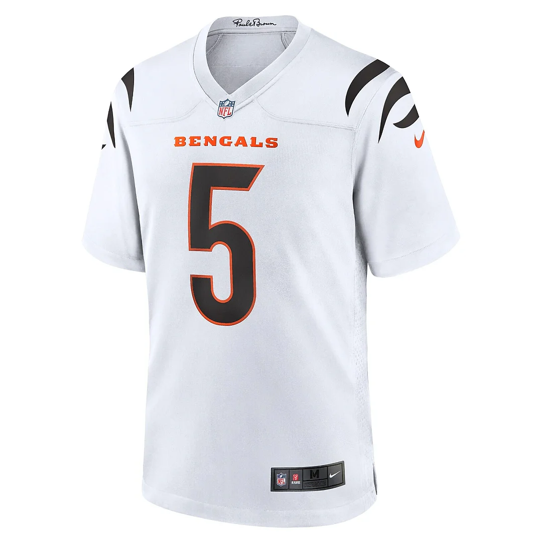 Zennovawear Tee Higgins Cincinnati Bengals Game Jersey - White