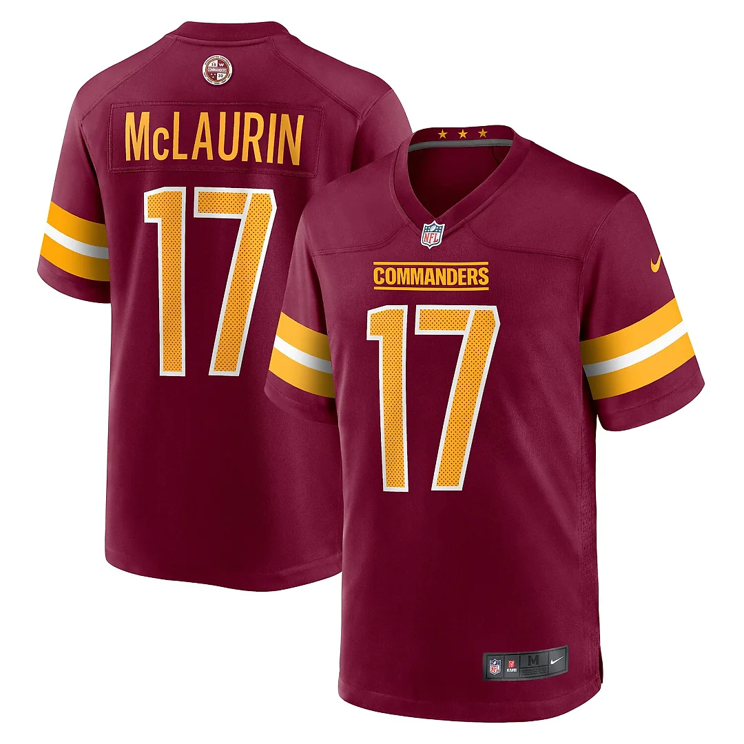 Zennovawear Terry McLaurin Washington Commanders Player Game Jersey - Burgundy