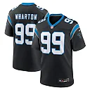 Zennovawear Tershawn Wharton Carolina Panthers Team Game Jersey - Black