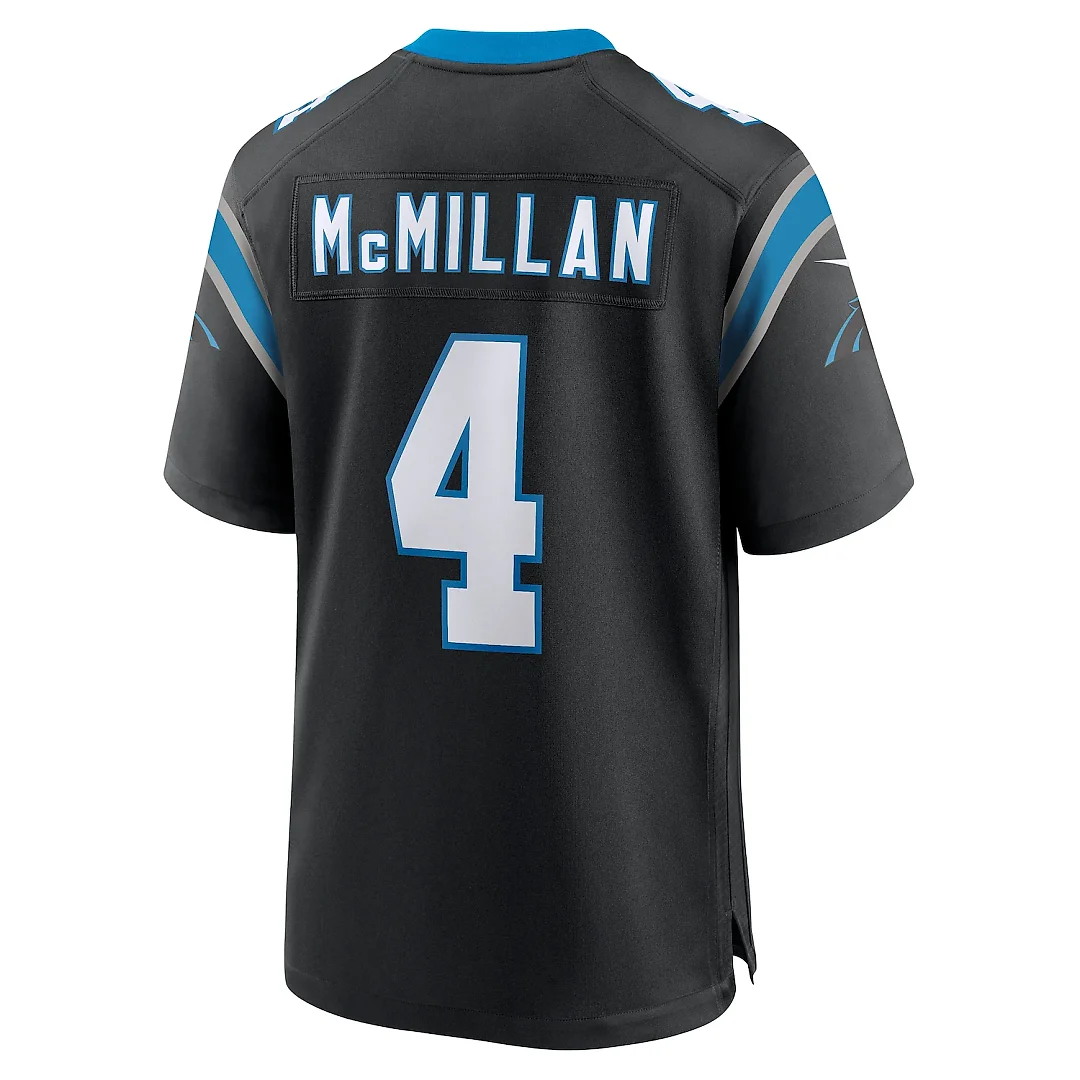 Zennovawear Tetairoa McMillan Carolina Panthers Team Game Jersey - Black