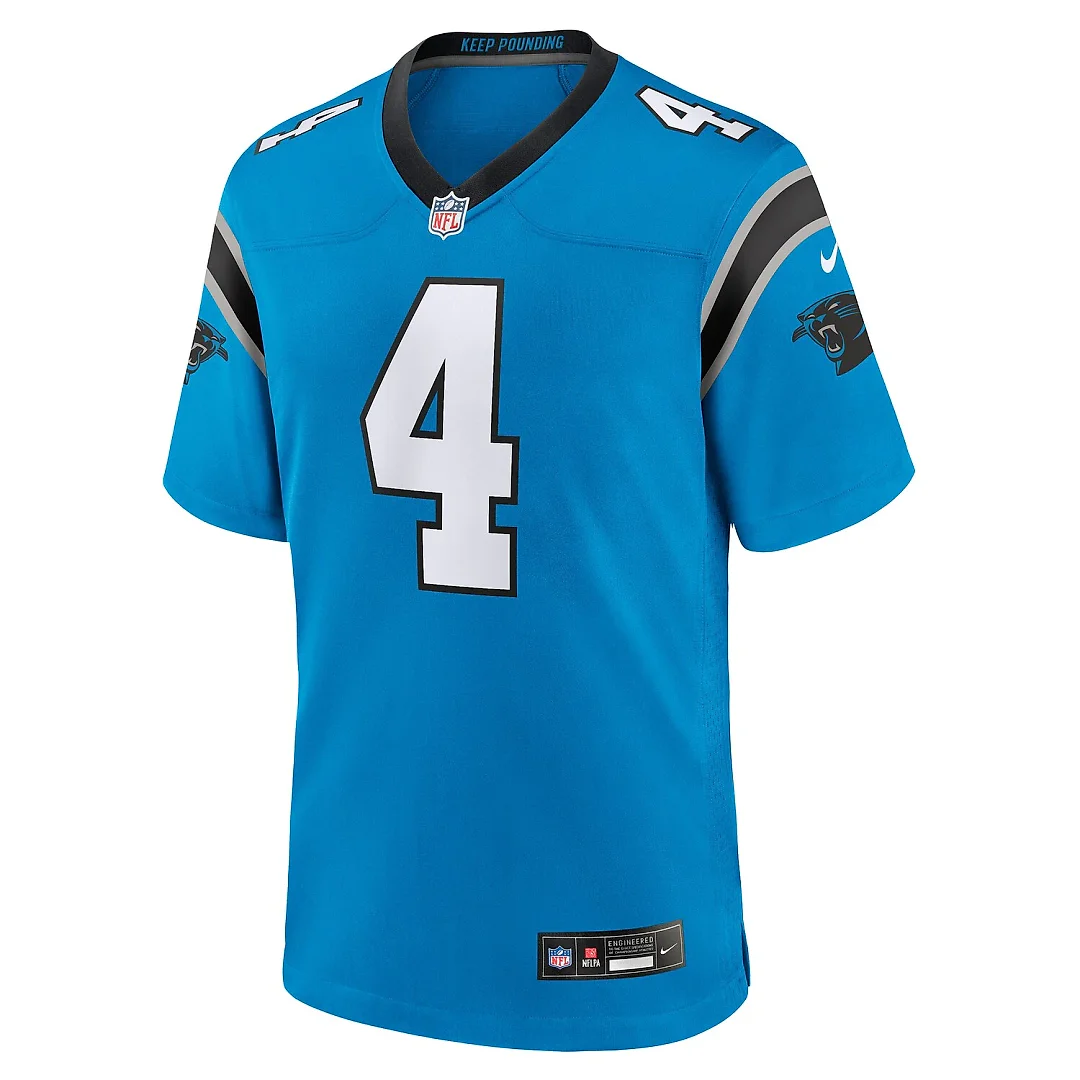 Zennovawear Tetairoa McMillan Carolina Panthers Alternate Game Jersey - Blue