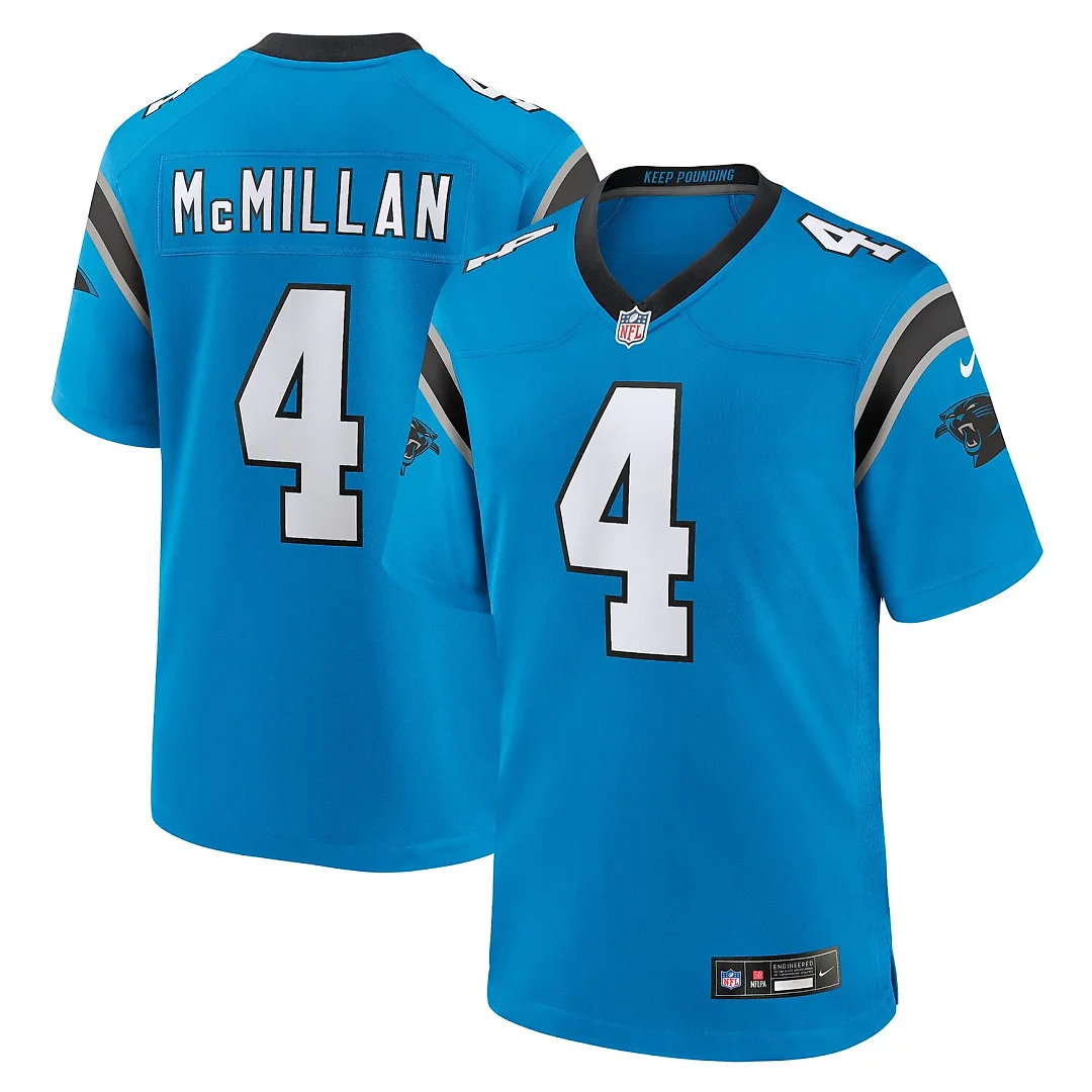 Zennovawear Tetairoa McMillan Carolina Panthers Alternate Game Jersey - Blue