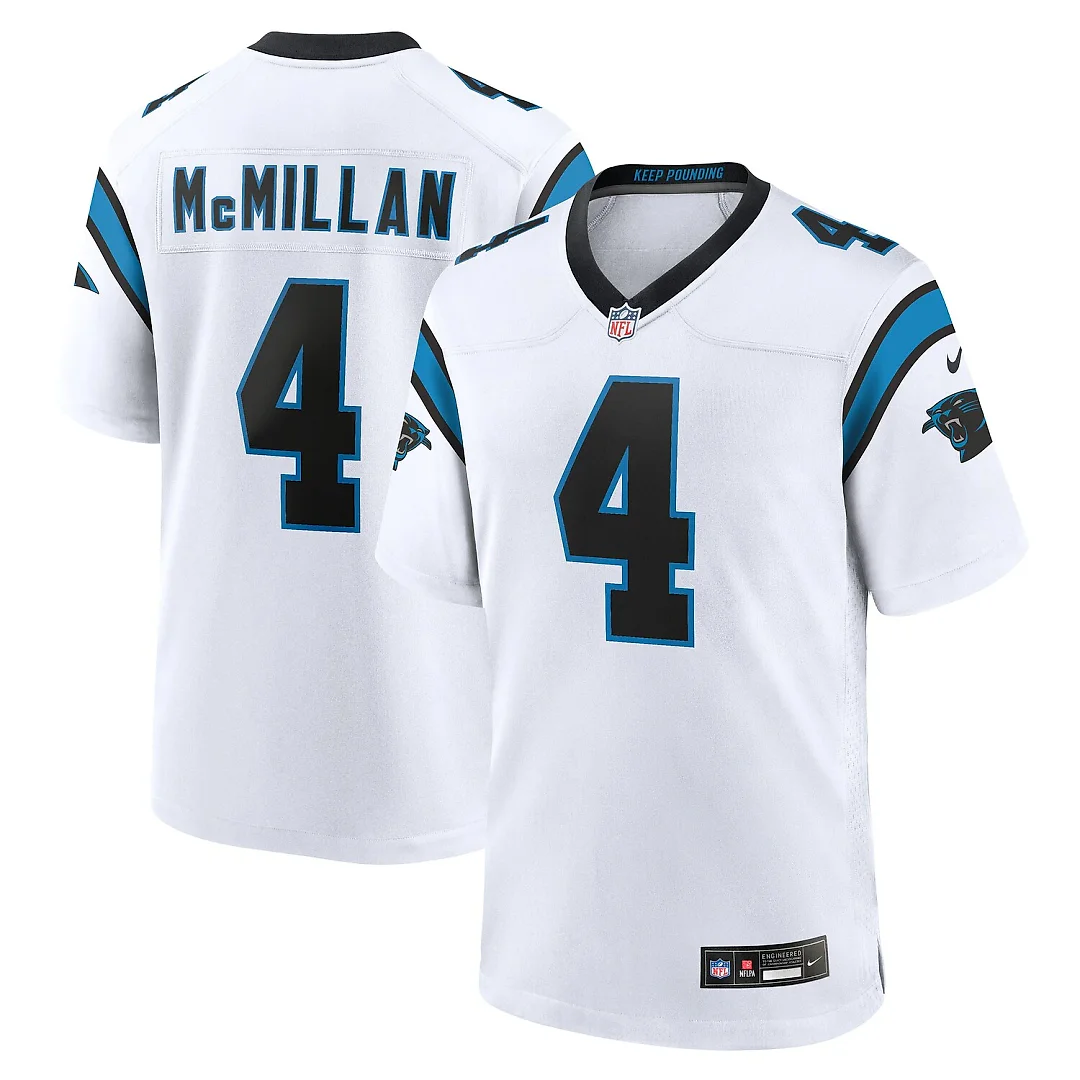 Zennovawear Tetairoa McMillan Carolina Panthers Game Jersey - White