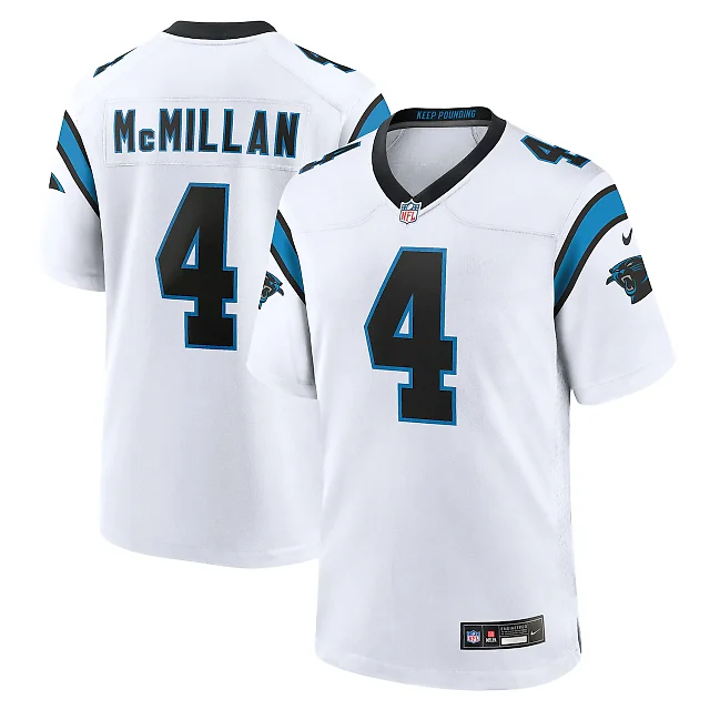 Zennovawear Tetairoa McMillan Carolina Panthers Game Jersey - White