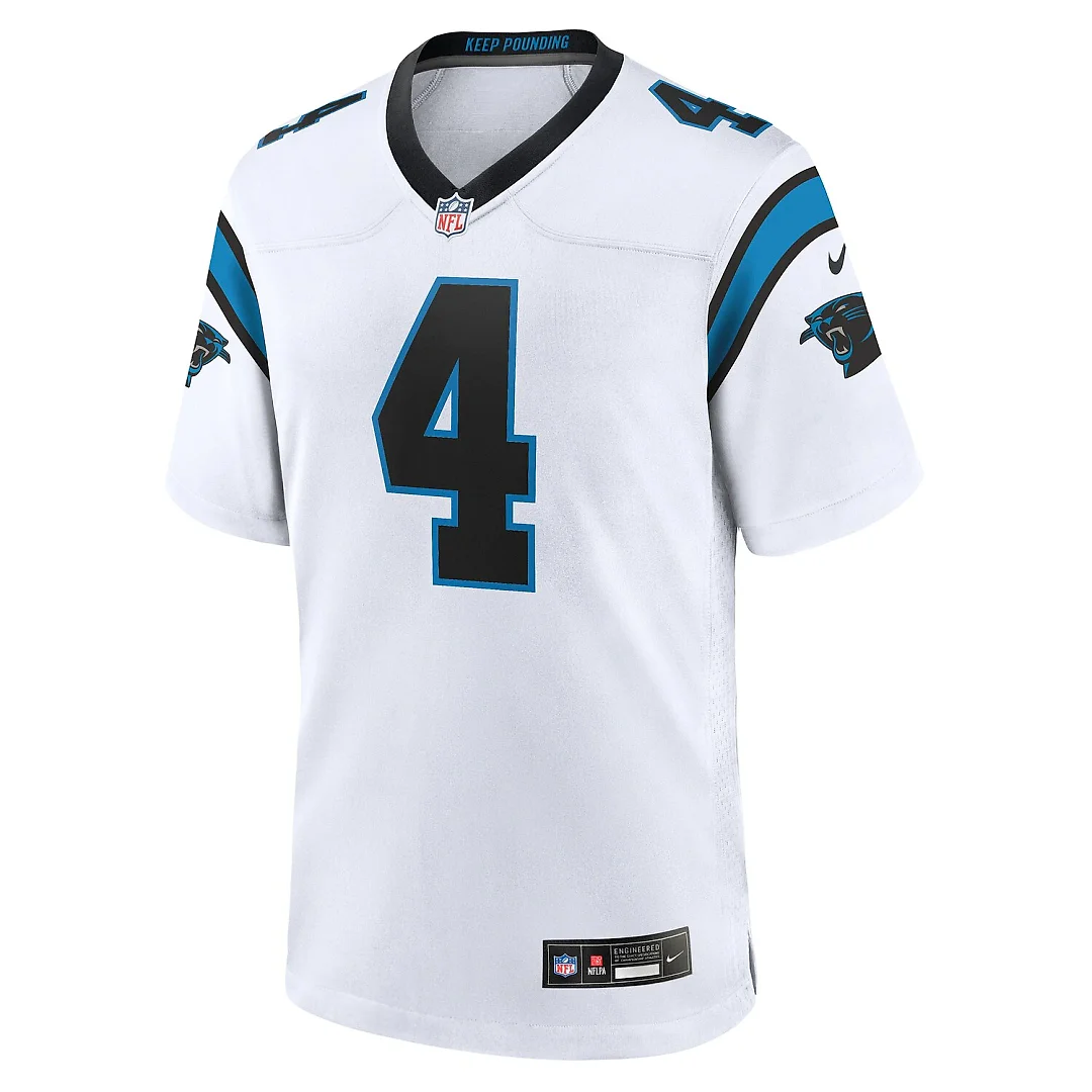 Zennovawear Tetairoa McMillan Carolina Panthers Game Jersey - White