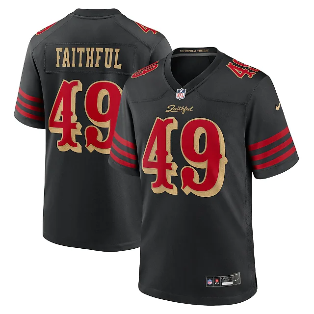 Zennovawear The Faithful San Francisco 49ers 2025 Rivalries Collection Game Jersey - Black