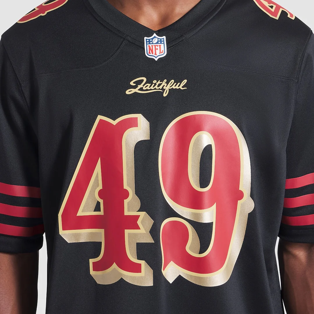 Zennovawear The Faithful San Francisco 49ers 2025 Rivalries Collection Game Jersey - Black