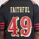 Zennovawear The Faithful San Francisco 49ers 2025 Rivalries Collection Game Jersey - Black