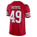 Zennovawear The Faithful San Francisco 49ers Team Vapor FUSE. Stitched Limited Jersey - Scarlet