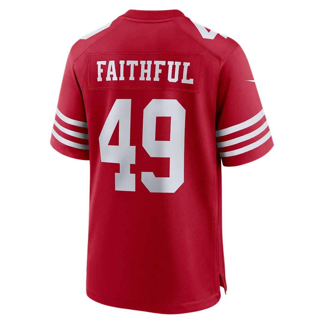 Zennovawear The Faithful San Francisco 49ers 80th Anniversary Game Jersey - Scarlet