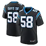 Zennovawear Thomas Davis Sr. Carolina Panthers Team Retired Game Jersey - Black
