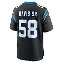 Zennovawear Thomas Davis Sr. Carolina Panthers Team Retired Game Jersey - Black