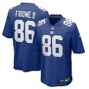 Zennovawear Thomas Fidone II New York Giants Team Game Jersey - Royal