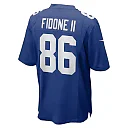Zennovawear Thomas Fidone II New York Giants Team Game Jersey - Royal