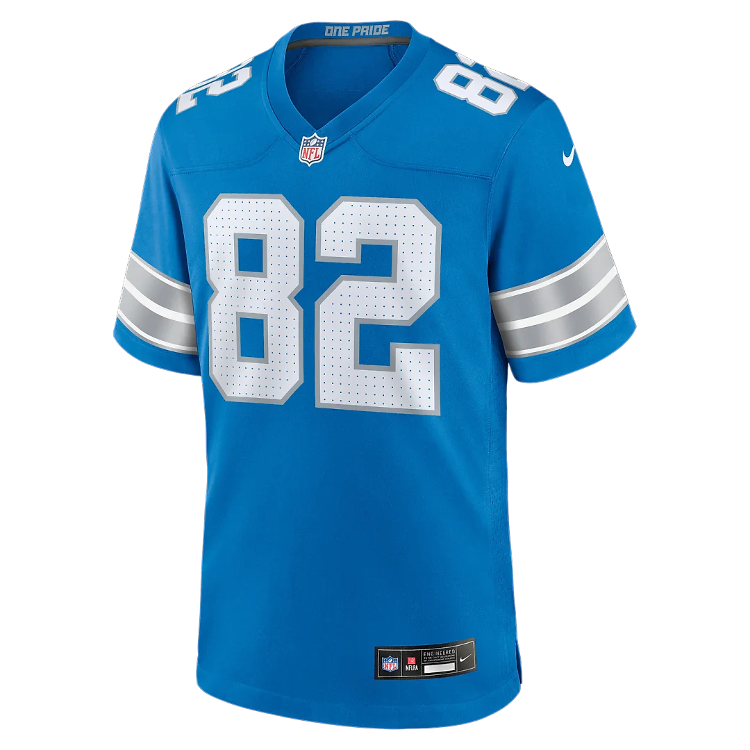 Zennovawear Thomas Gordon Detroit Lions Team Game Jersey - Blue
