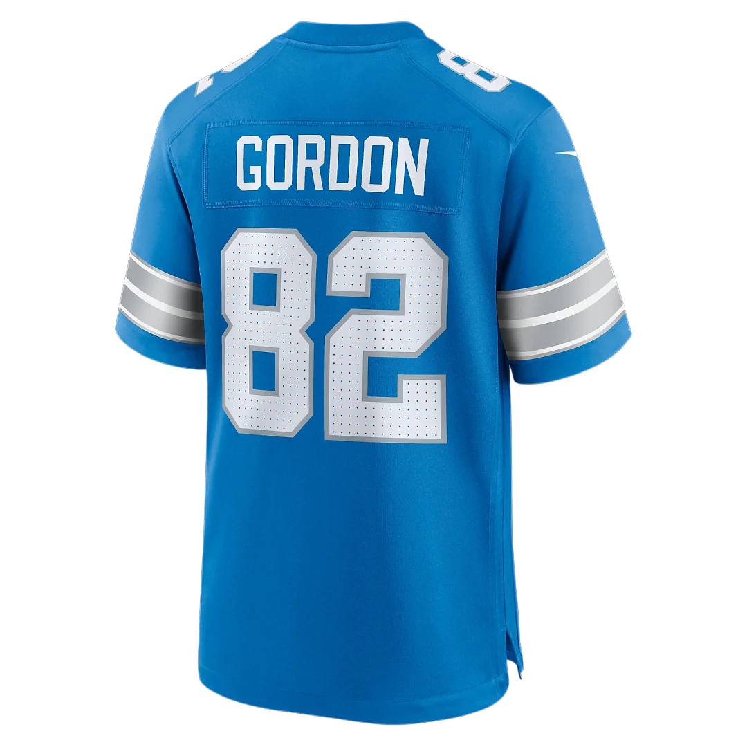 Zennovawear Thomas Gordon Detroit Lions Team Game Jersey - Blue