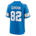 Zennovawear Thomas Gordon Detroit Lions Team Game Jersey - Blue