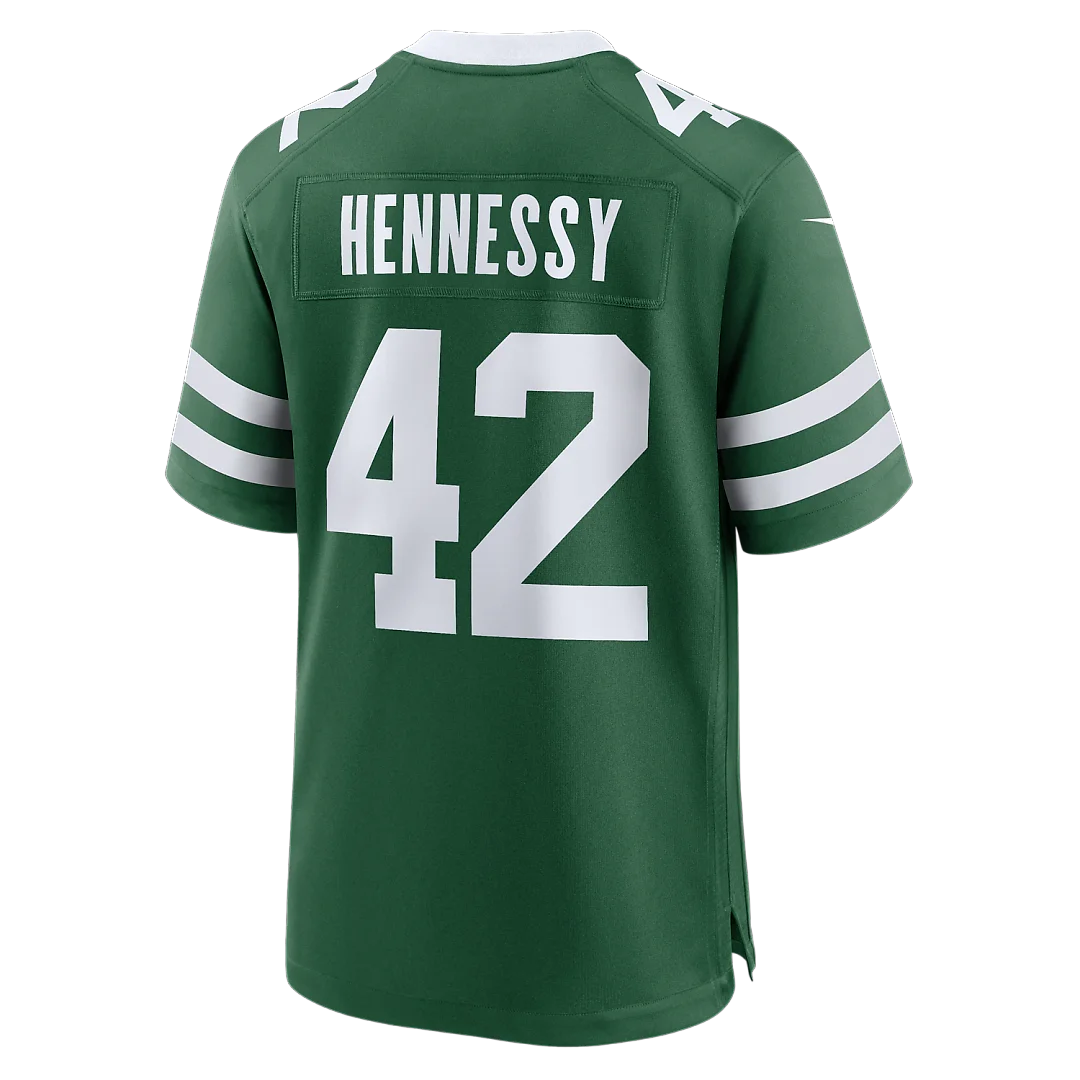Zennovawear Thomas Hennessy New York Jets Team Game Jersey - Legacy Green
