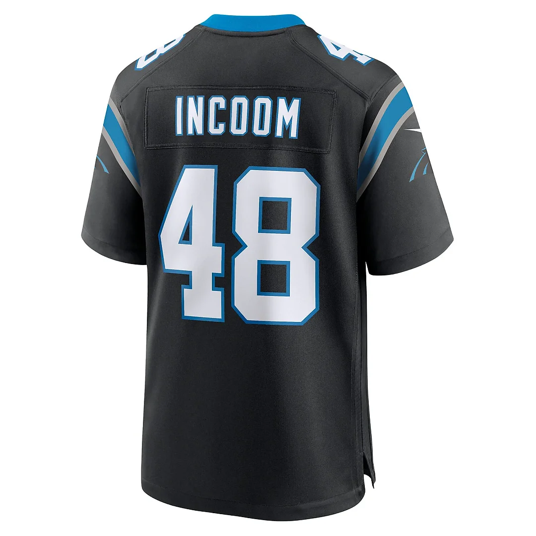 Zennovawear Thomas Incoom Carolina Panthers Team Game Jersey - Black