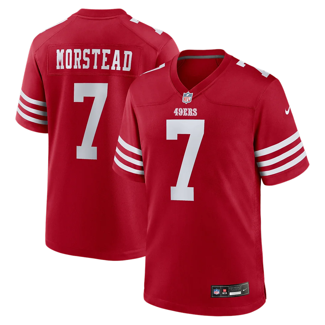 Zennovawear Thomas Morstead San Francisco 49ers Team Game Jersey - Scarlet