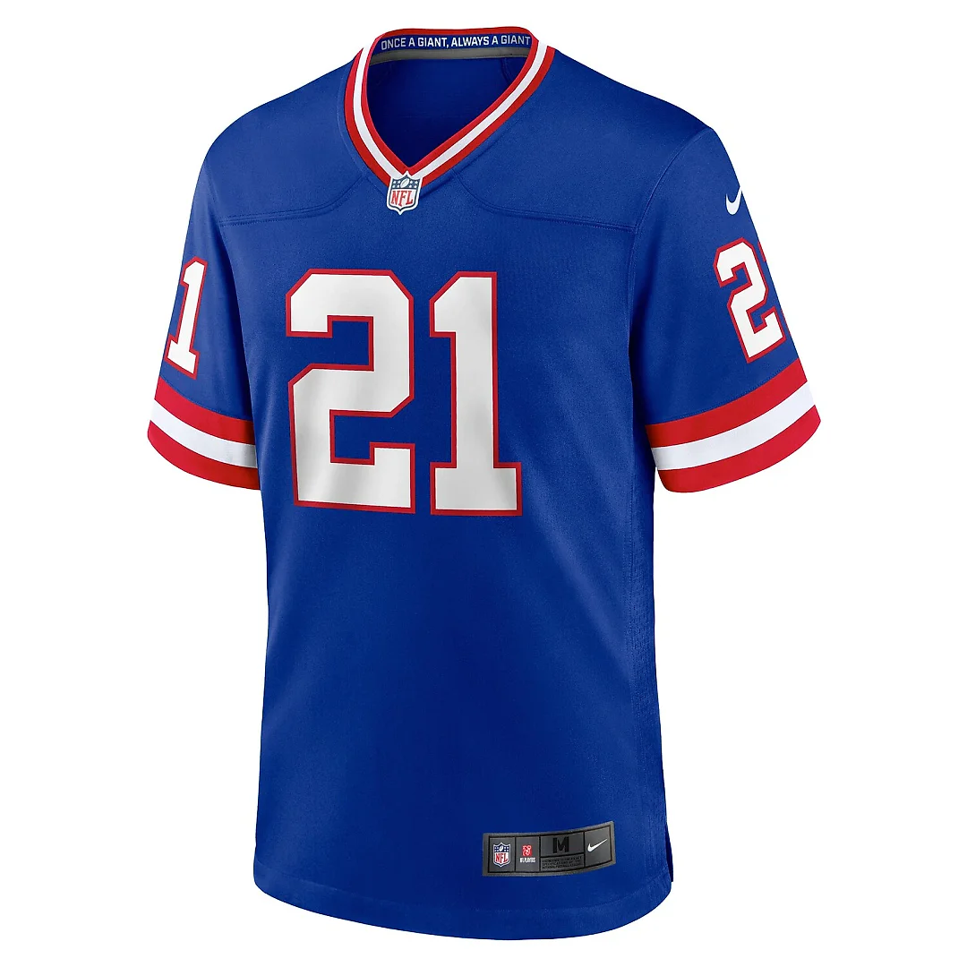 Zennovawear Tiki Barber New York Giants Retired Player Alternate Game Jersey - Royal