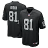 Zennovawear Tim Brown Las Vegas Raiders Game Retired Player Jersey - Black