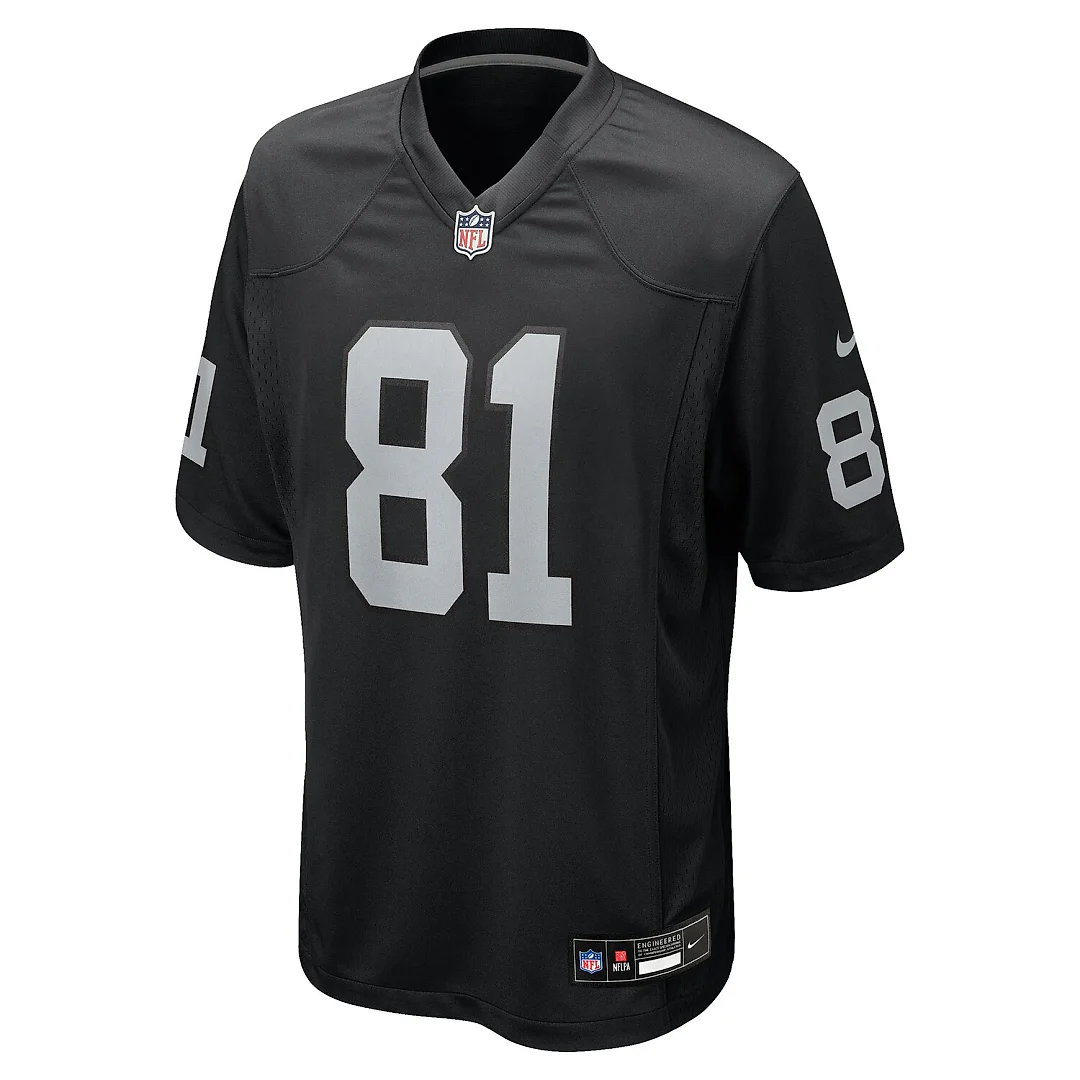 Zennovawear Tim Brown Las Vegas Raiders Game Retired Player Jersey - Black