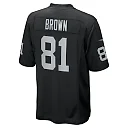 Zennovawear Tim Brown Las Vegas Raiders Game Retired Player Jersey - Black