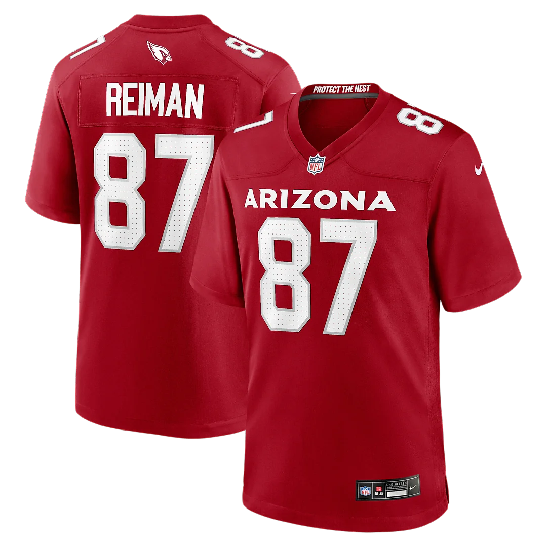 Zennovawear Tip Reiman Arizona Cardinals Team Game Jersey - Cardinal