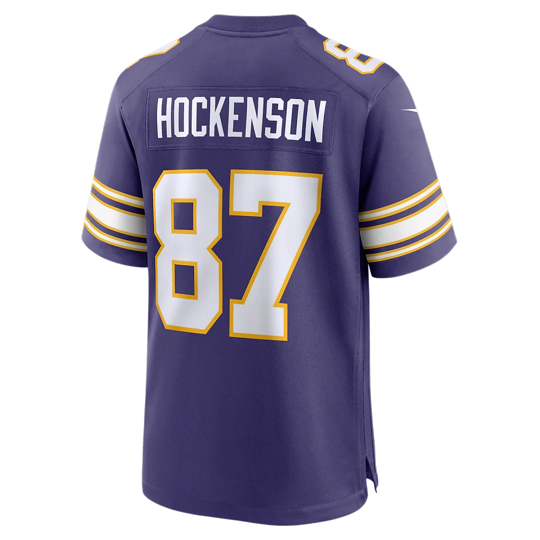 Zennovawear T.J. Hockenson Minnesota Vikings Classic Player Game Jersey - Purple