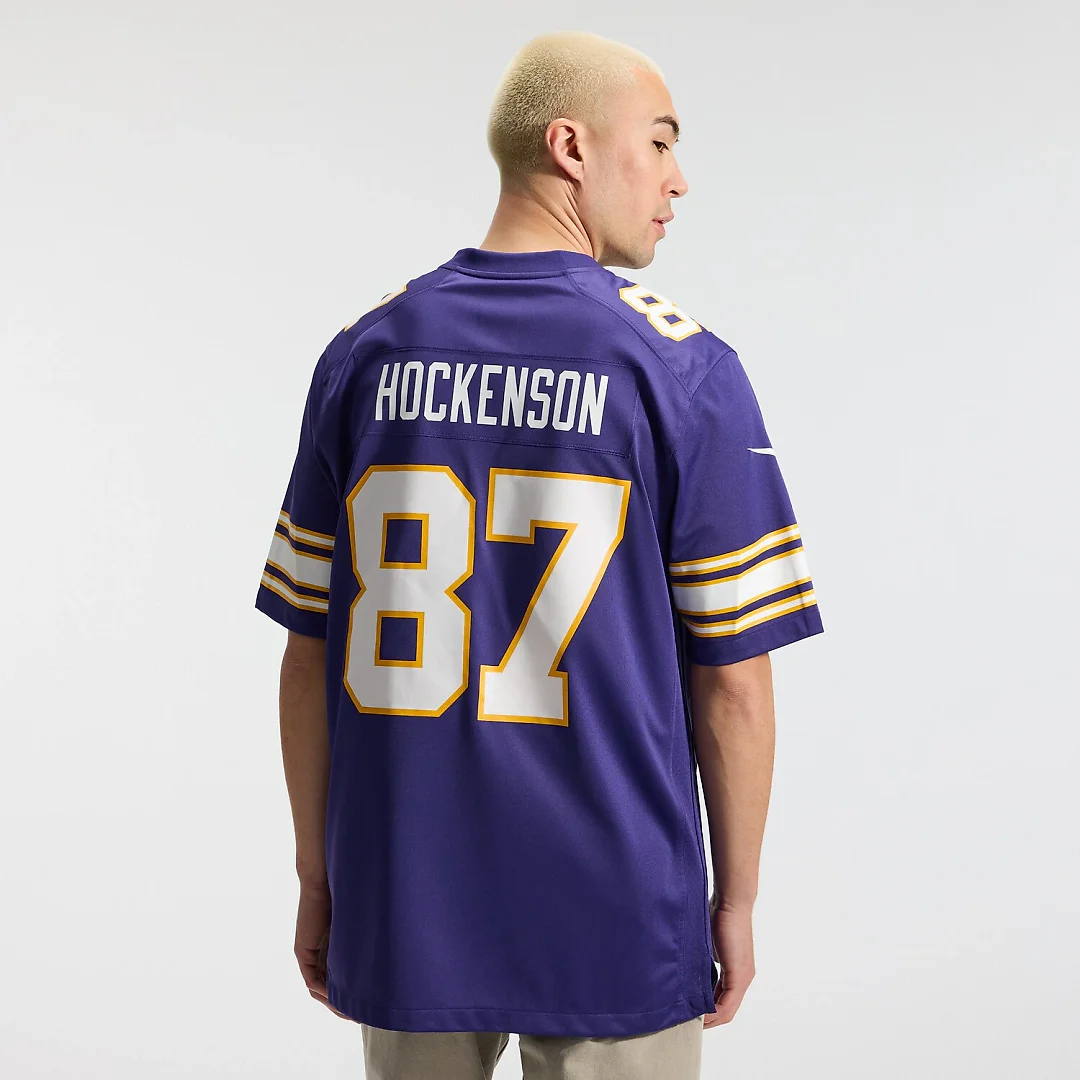 Zennovawear T.J. Hockenson Minnesota Vikings Classic Player Game Jersey - Purple