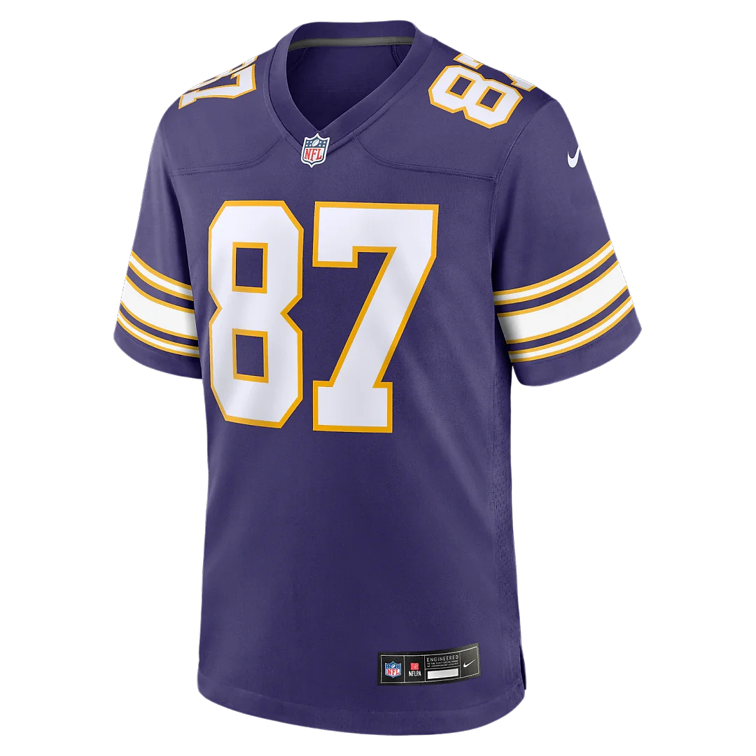 Zennovawear T.J. Hockenson Minnesota Vikings Classic Player Game Jersey - Purple