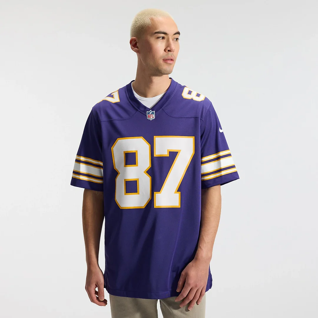 Zennovawear T.J. Hockenson Minnesota Vikings Classic Player Game Jersey - Purple
