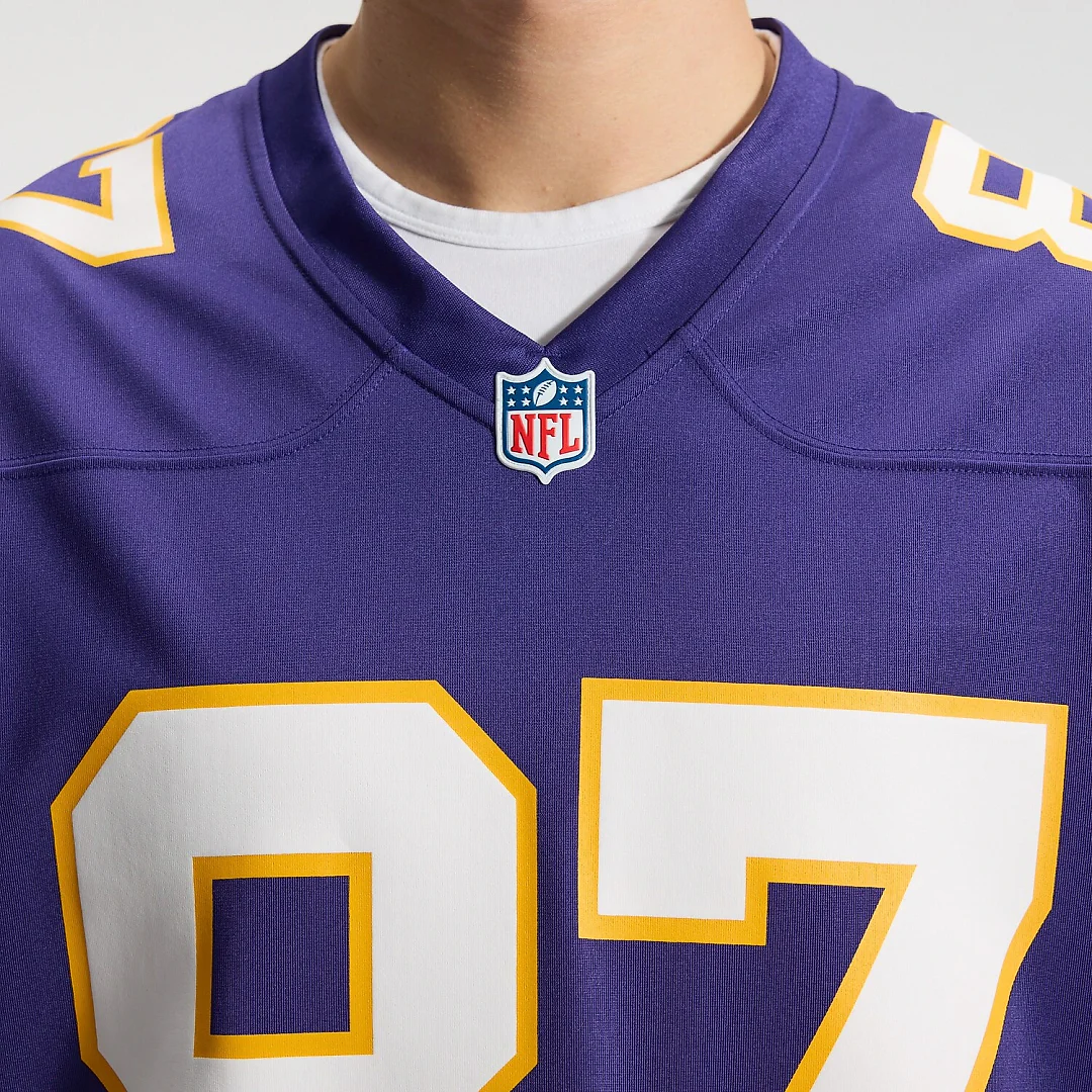 Zennovawear T.J. Hockenson Minnesota Vikings Classic Player Game Jersey - Purple